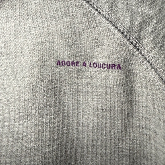 Moosejaw Gray Women’s Mountaineering Sweatshirt with Purple Text Size Small - Picture 3 of 8